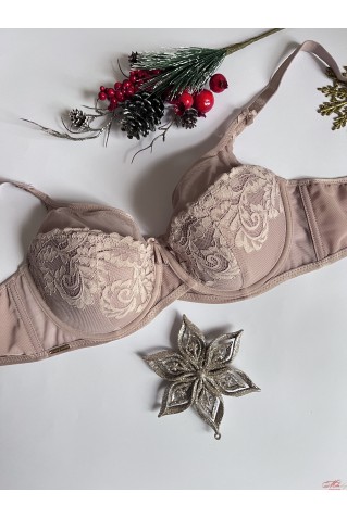 Прекрасний бюстгальтер з ущільненою чашкою та м'якою сіточкою Lanny Mode 11453